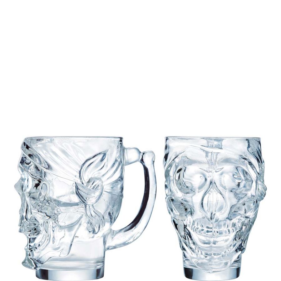 Skull Cocktailglas 90cl - 4 Stück