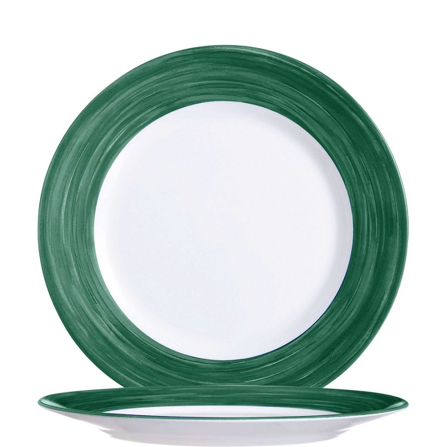 Artikelbild Brush Dark Green Teller flach 15,5cm - 24 Stück