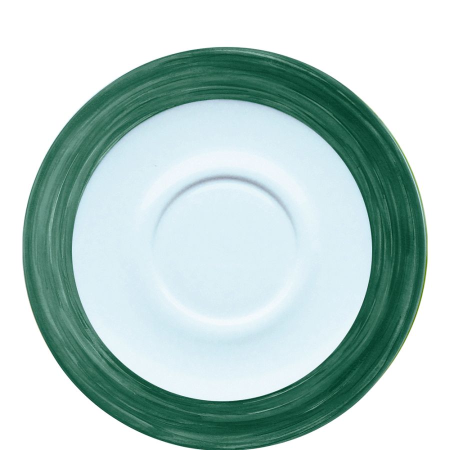 Artikelbild Brush Dark Green Untertasse 14cm - 48 Stück