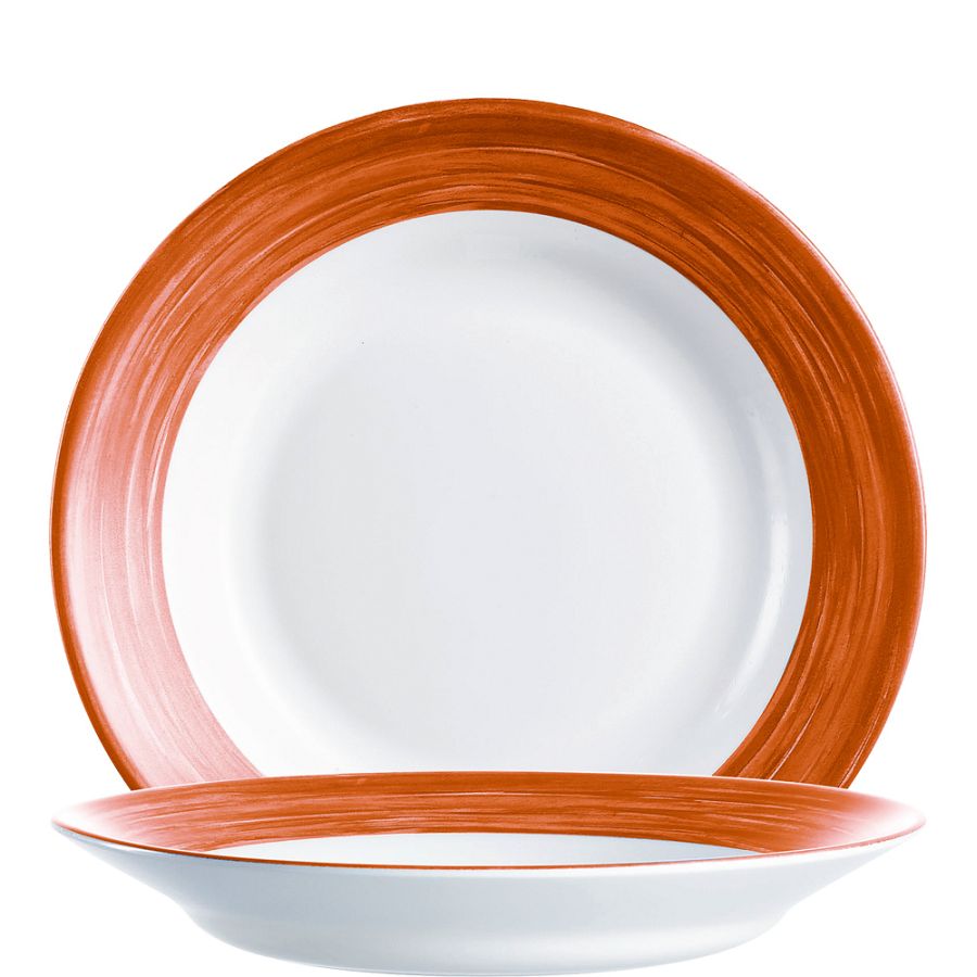 Artikelbild Brush Terracotta Teller tief 22,5cm - 24 Stück