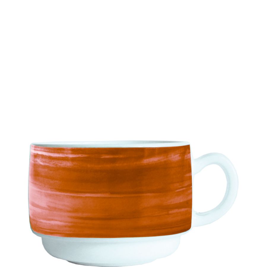 Artikelbild Brush Terracotta Obertasse stapelbar 19cl - 48 Stück