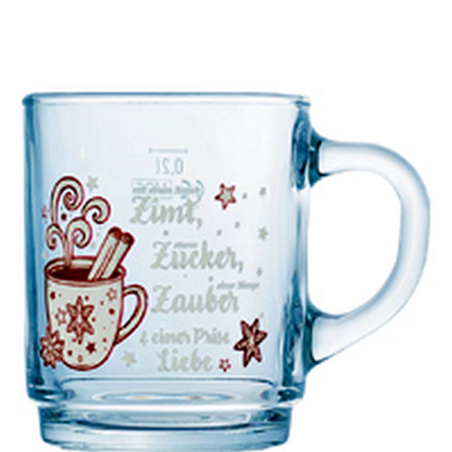 Artikelbild Dekor Tee-/Glühweinbecher 25cl; 0,2l /-/ stapelbar - 6 Stück