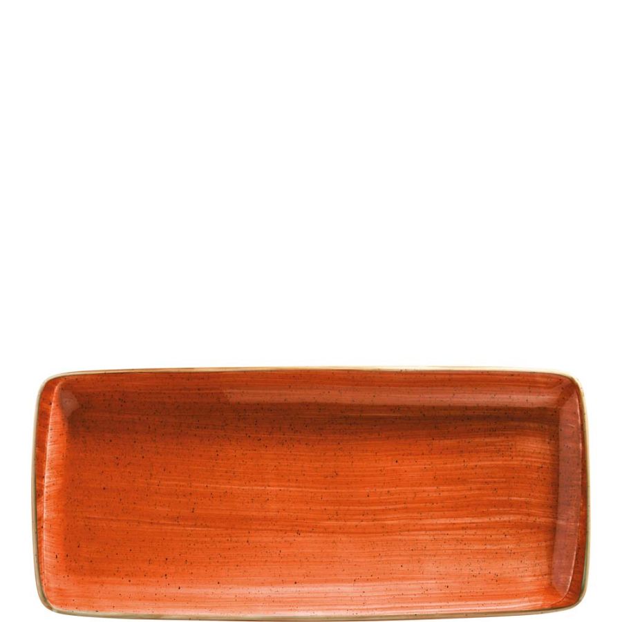 Aura Terracotta Moove Platte 34x16cm - 12 Stück