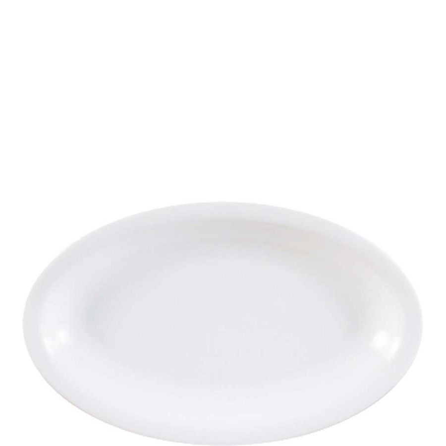 Milano White Platte oval 32cm - 6 Stück