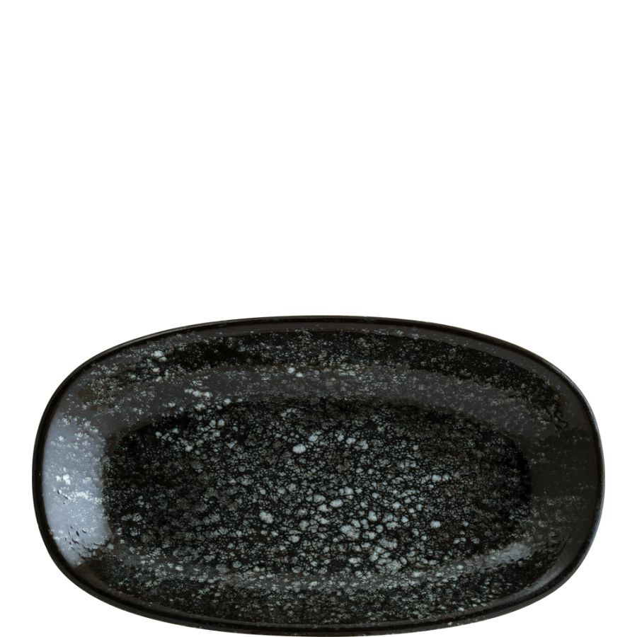 Cosmos Black Gourmet Platte oval 24x14cm - 12 Stück